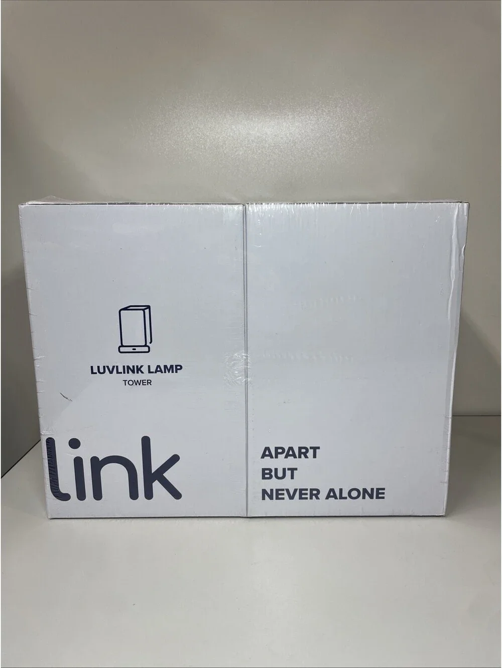 LuvLink Tower Friendship Lamp v2 Extended WiFi Range - Wood & Glass, Set Of 2